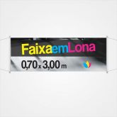 Faixa em Lona 3 x0,70m